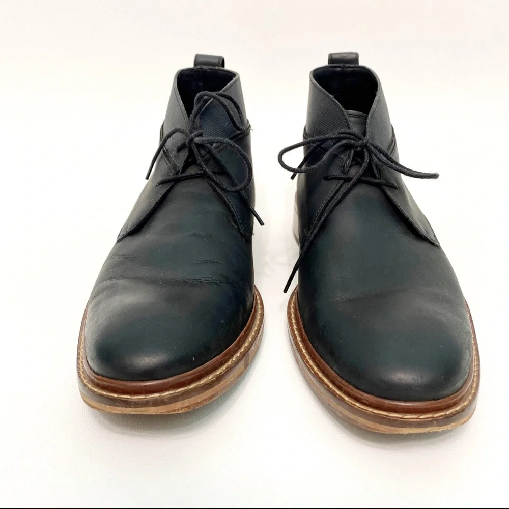 cole haan | colton winter chukka black leather 8.5
